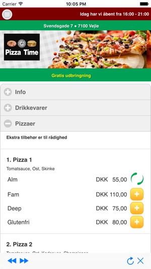 Pizza Time Vejle 7100(圖2)-速報App