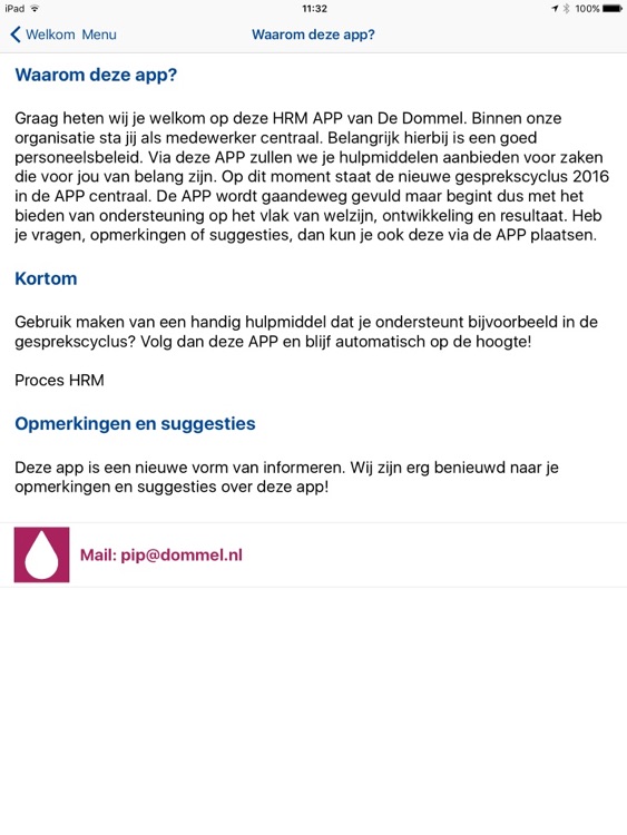 WDD - Medewerkers App