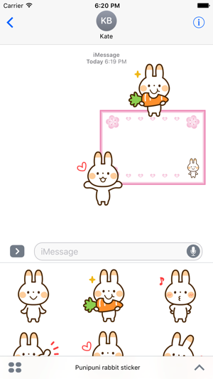 Punipuni rabbit sticker