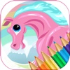 Game For Kids  Pony Coloring Book