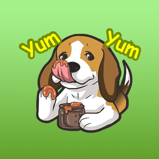 Kawaii Beagle Dog Stickers icon