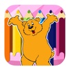 The Bear Coloring Page Game Kids Education