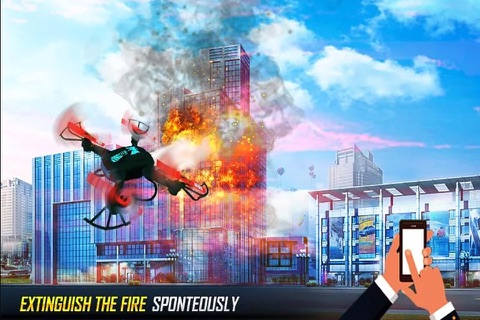 Futuristic Fire Fighting Drone screenshot 4