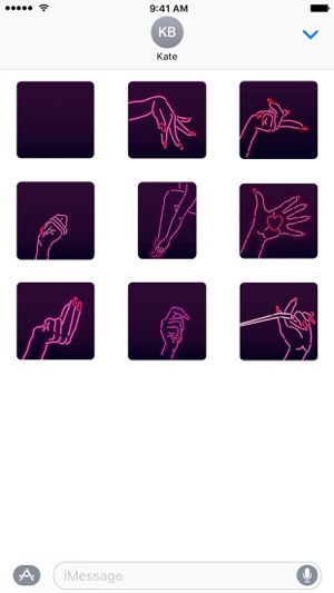 Brittany’s Manicure - NHH Animated Stickers(圖3)-速報App