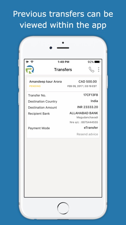 Remitr Money Transfer screenshot-4