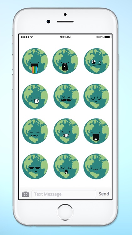 Planet Earth Emojis Emoticons Sticker Pack screenshot-4