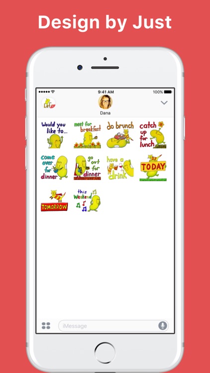 Just Bean Super Happy: Catching Up stickers