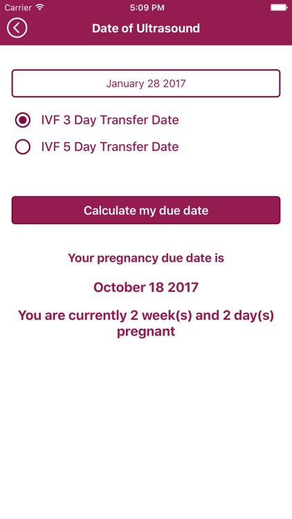 Mitera Center Due Date Calculator screenshot-3