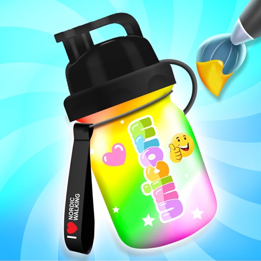 DIY水瓶制作游戏logo