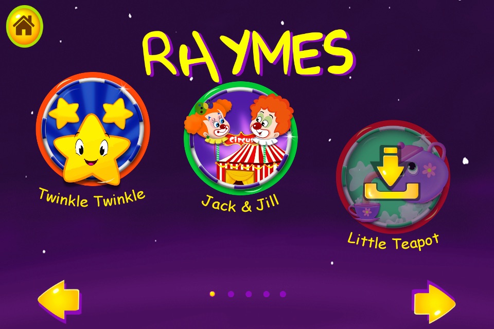 Kids Nursery Rhymes & Learning Fun Activities screenshot 2