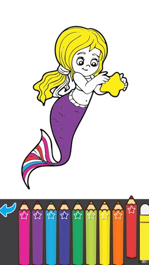 Coloring Mermaid Cartoon Book for preschool(圖4)-速報App