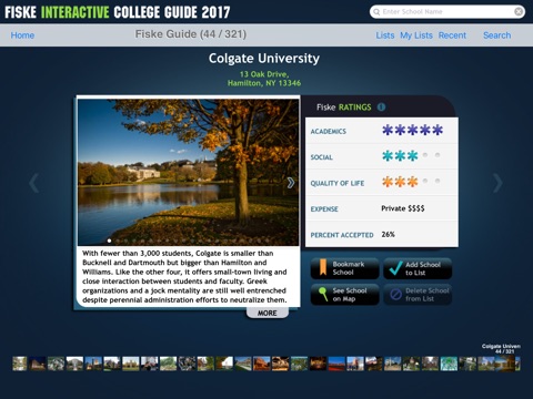Fiske Interactive College Guide 2017 screenshot 3