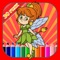 Princess fairy and mermaid coloring marker for girls