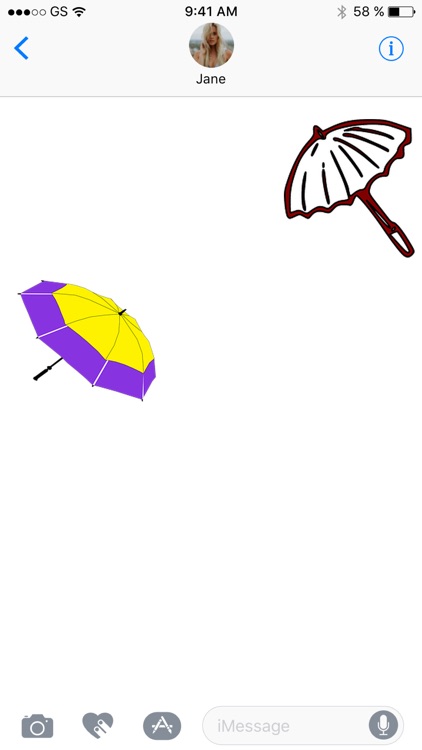 Umbrellas Two Sticker Pack