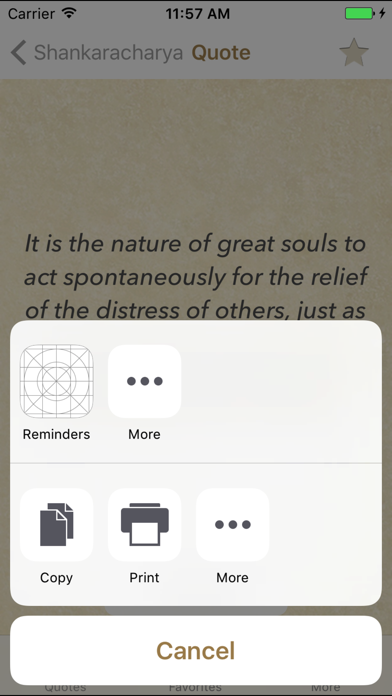 How to cancel & delete Adi Shankara Quotes of Advaita from iphone & ipad 4