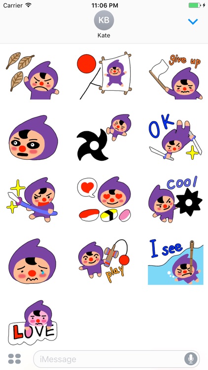 Chibi Ninja Stickers