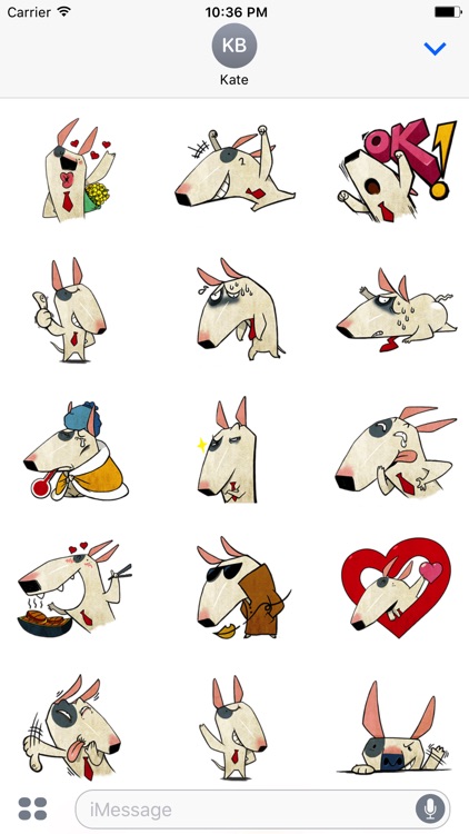 Molly the Terrier - Cute dog stickers for iMessage