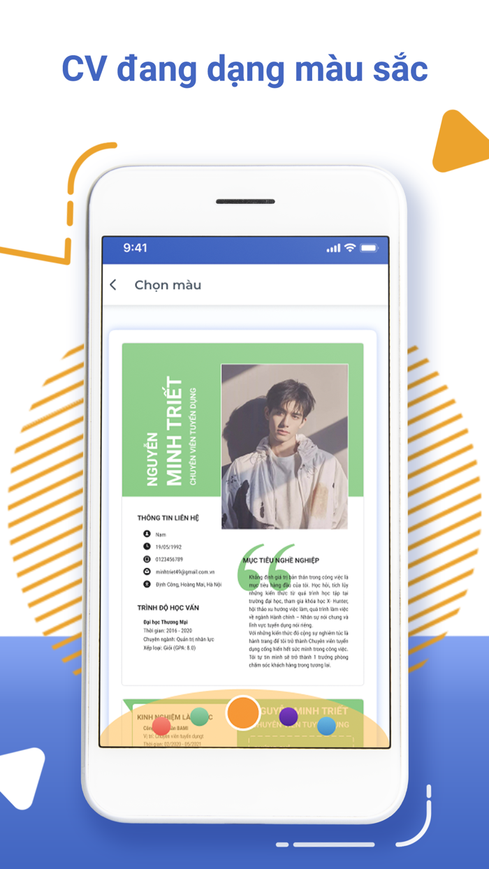 Tạo CV xin việc Vieclam123