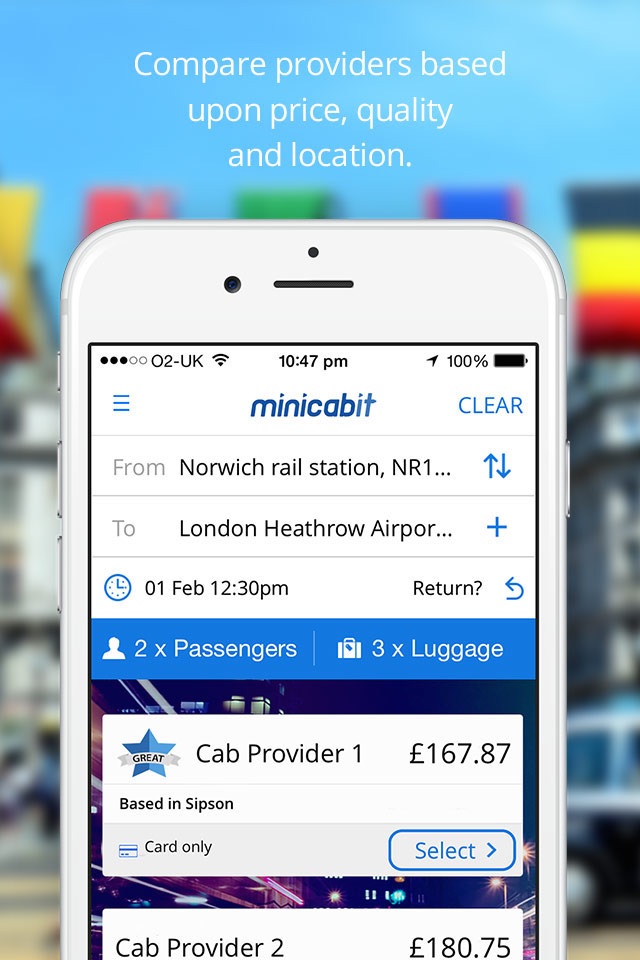minicabit: UK Taxi & Transfers screenshot 3