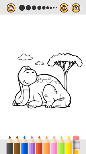 Dinosaurs Coloring Page For Preschool and Toddlers(圖2)-速報App