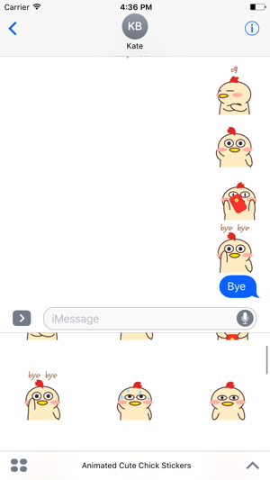 Animated Cute Chick Stickers For iMessage(圖4)-速報App