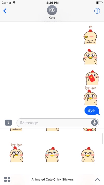 Animated Cute Chick Stickers For iMessage screenshot-3