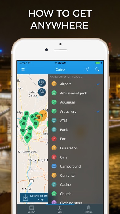 Cairo Travel Guide with Offline Street Map screenshot 3