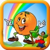 Kids Game Oranges Coloring Version