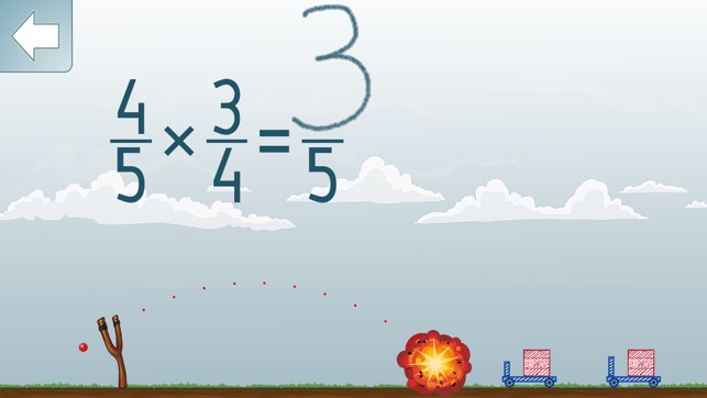 Math Shot Multiplying Fractions