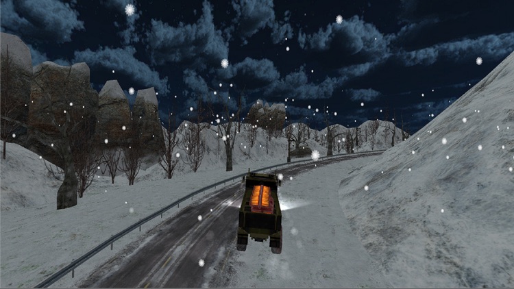 Snow Army Truck Drive:Offroad Truck Simulator screenshot-4