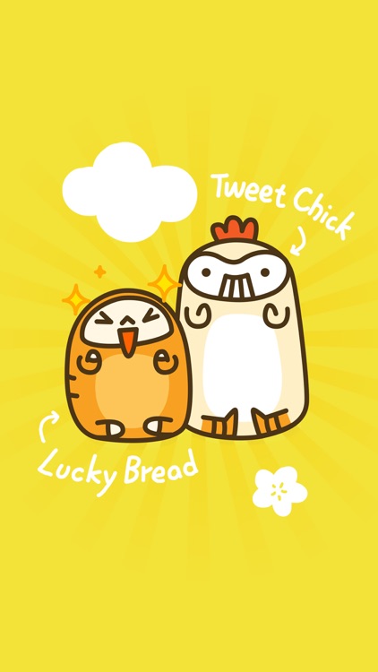 Lucky Bread & Tweet Chick - NHH Animated Stickers