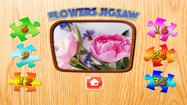 Flowers Jigsaw Puzzle For Kids 4 Year