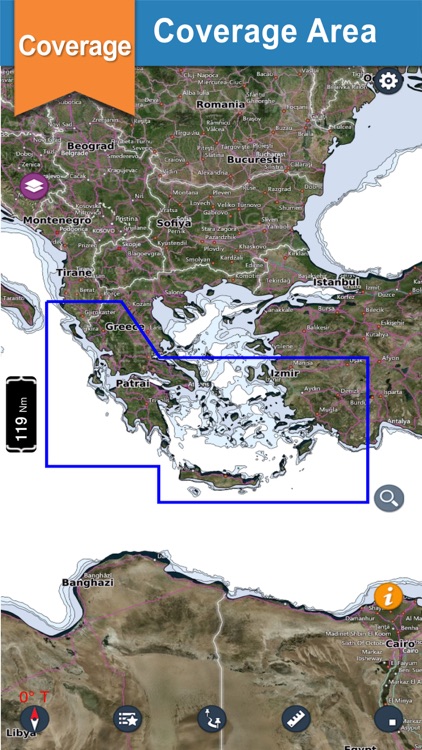 Aegean Sea South offline Nautical boating charts