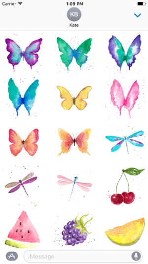 Watercolor Stickers Hand Painted by Maraquela(圖2)-速報App