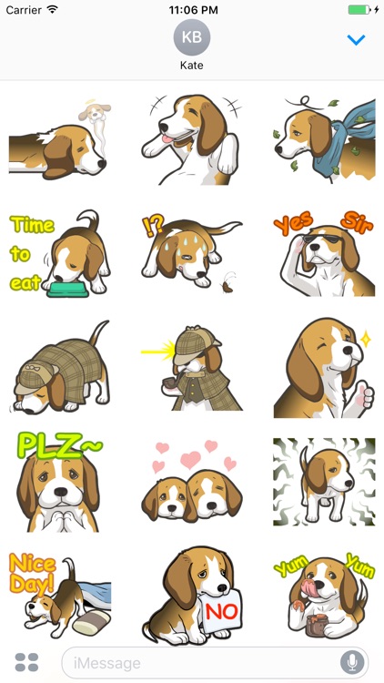 Kawaii Beagle Dog Stickers