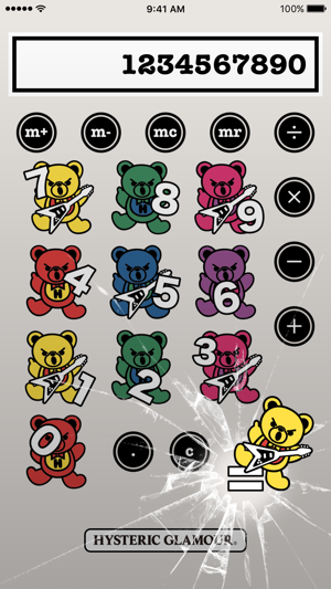 HYSTERIC GLAMOUR - HYSTERIC BEAR CALCULATOR(圖2)-速報App