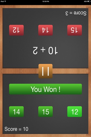 Addition Tables Duel - Fun 2 Player Math Game screenshot 2