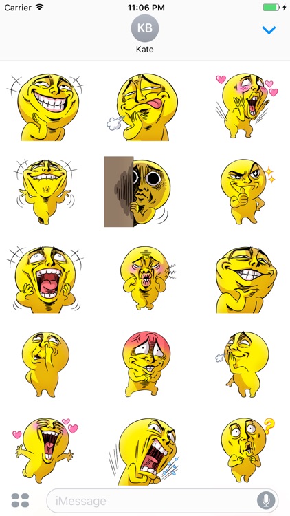 Mr.Powwaw Emoticon Stickers 4