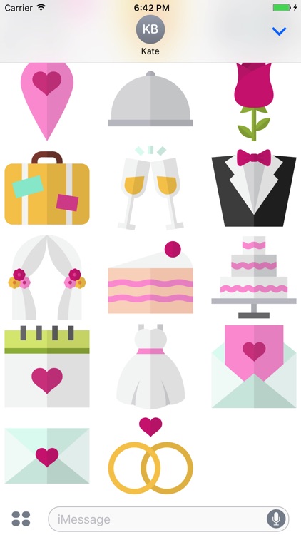WeddingMoji - Wedding Stickers for iMessage