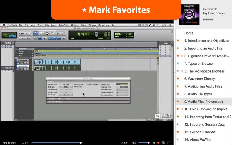 Course For Pro Tools 10 111 - Exploring Tracks thumbnail 3