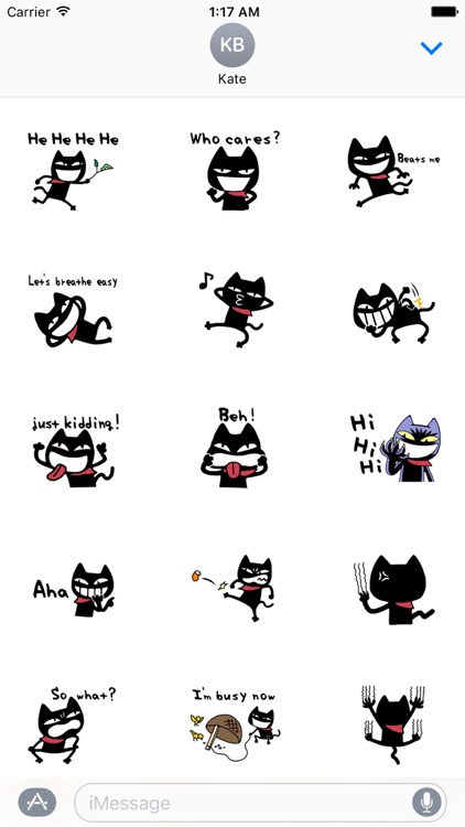 Mischief Black Cat Stickers