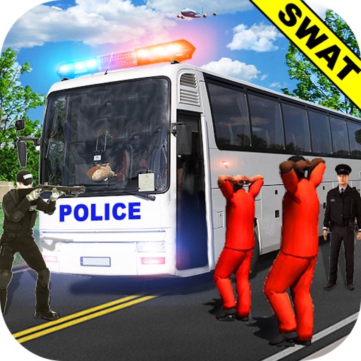 Police Bus Uphill Driving Prison Escape - 3D Pro icon
