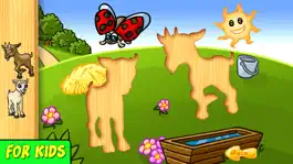 Game screenshot Baby Animals - Wooden Preschool Puzzle for Kids apk