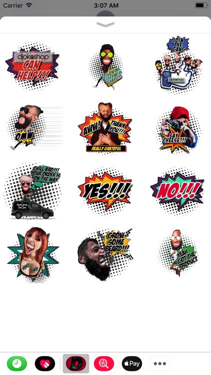 Djokoshop Comic Sticker Pack