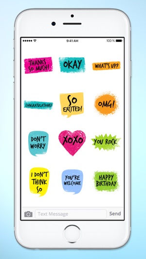 Colorful Words Text Sticker Pack(圖4)-速報App