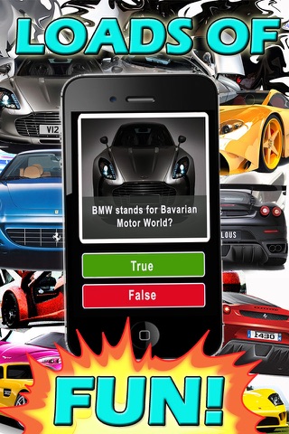 Sports Cars Quiz World Exotic Car True False Triva screenshot 3