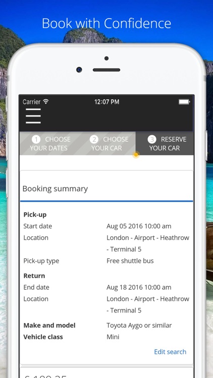 CarRentalchoice.com - Car Rental App screenshot-4