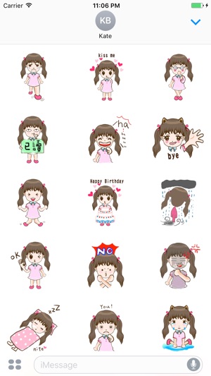 Selena The Naughty Girl English Stickers(圖1)-速報App