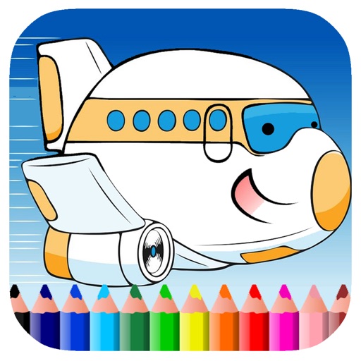 Free Airplane Coloring Book Game Edition iOS App