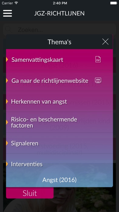 JGZ-richtlijnen screenshot 3